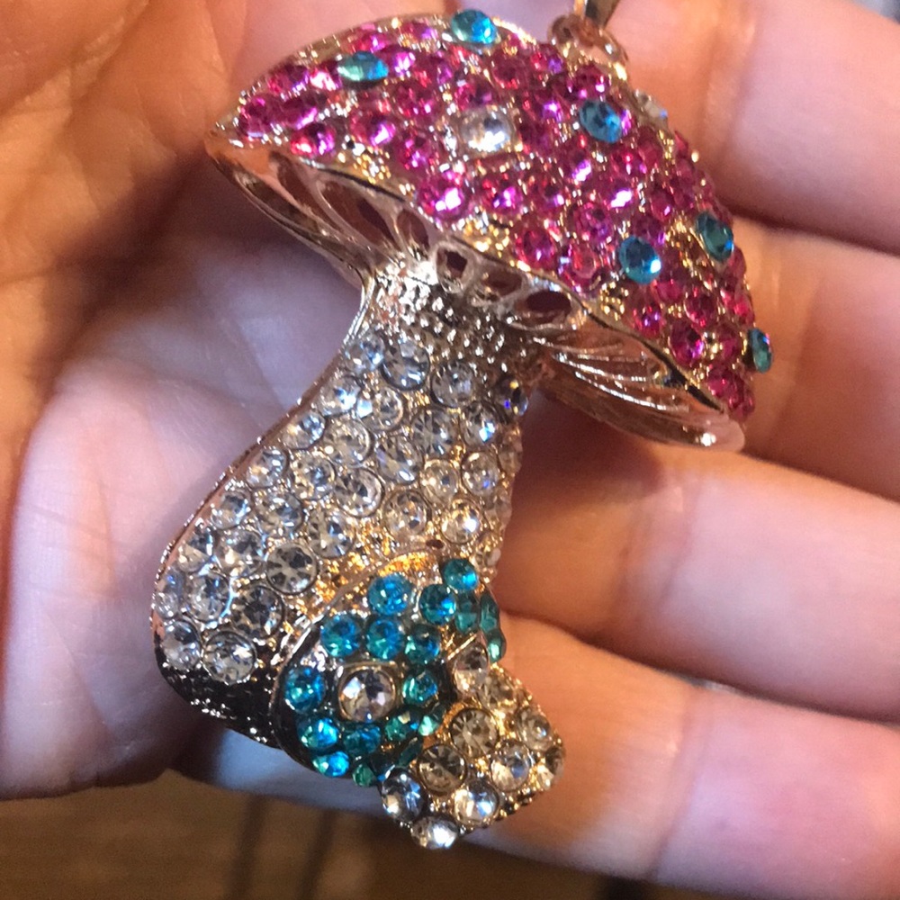 Pretty mushroom necklace